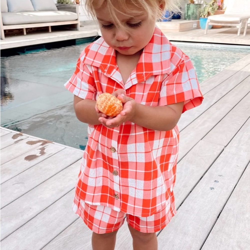NWT Show Me Your Mumu Mini Picnic Plaid Matching Set